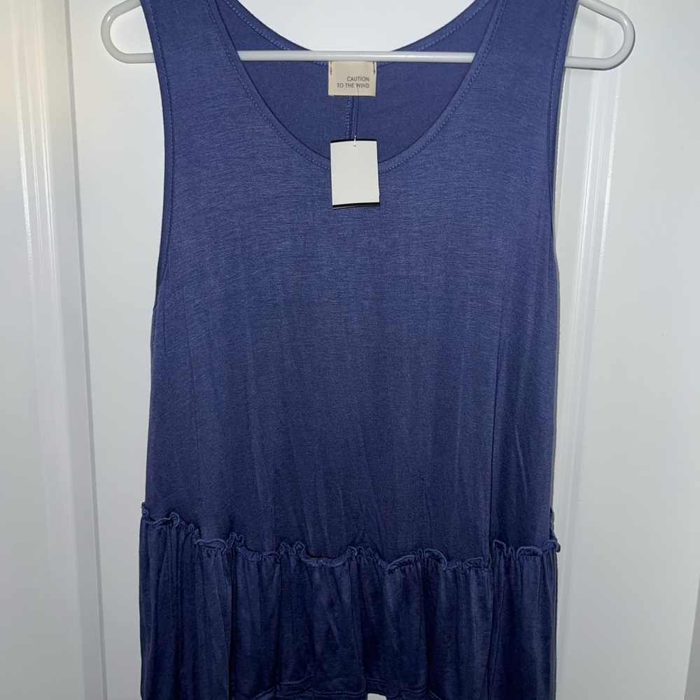 Caution To The Wind Sleeveless Top, Sz Juniors XL
